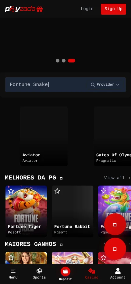 Playzada: Aplicativo Móvel